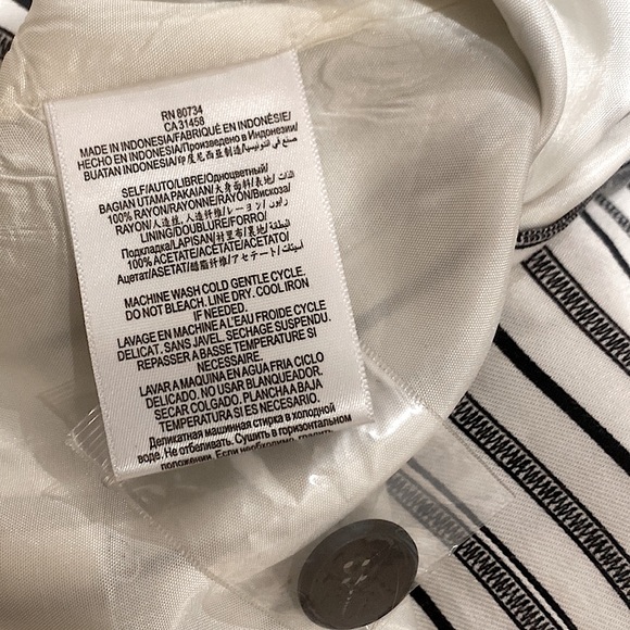 BCBG Striped Button Mini Skirt - Picture 9 of 9